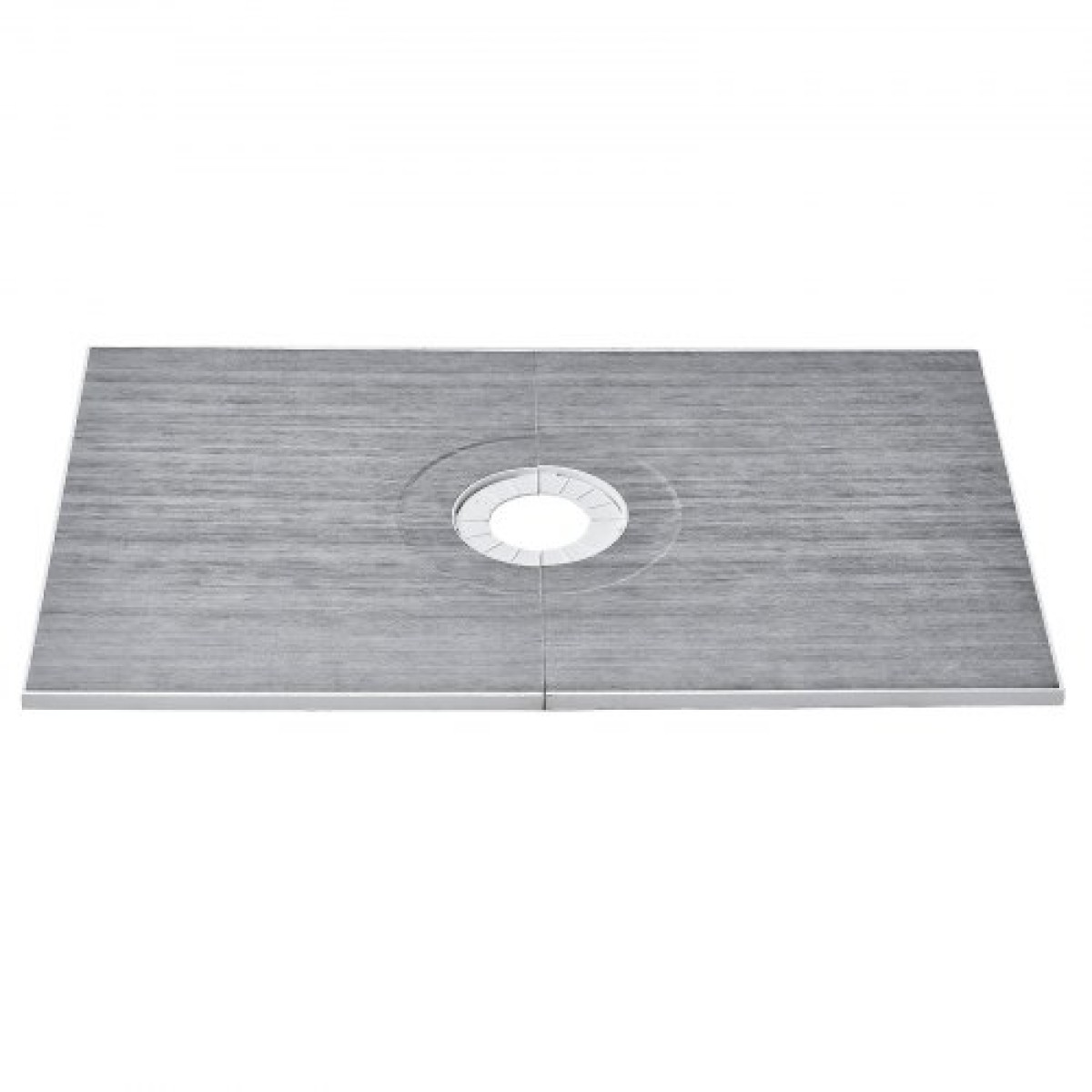 Κιτ ντουζιέρας VEVOR, 1524x965mm Κιτ ντουζιέρας με κεντρική αποχέτευση 160mm, Ελαφρύ κιτ εγκατάστασης ντους EPS με 2 αδιάβροχα πανιά, μπαστούνια ντουζιέρας με κλίση για μπάνιο