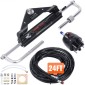 VEVOR Hydraulic Outboard Steering Kit, 150HP, Marine Boat Hydraulic Steering System, με κύλινδρο αμφίδρομης κλειδαριάς αντλίας τιμόνι και υδραυλικό σωλήνα διεύθυνσης 731,5 cm, για μονοκινητήρια σκάφη