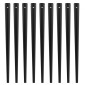 Μεταλλικά κάγκελα VEVOR Staircase, 38'' x 1'' Επίπεδοι διακοσμητικοί άξονες από κράμα αλουμινίου, 72 Pack κιγκλίδωμα καταστρώματος με βίδες, κλασικό κιγκλίδωμα κοίλου καταστρώματος σατέν με μαύρη επίστρωση για βεράντα