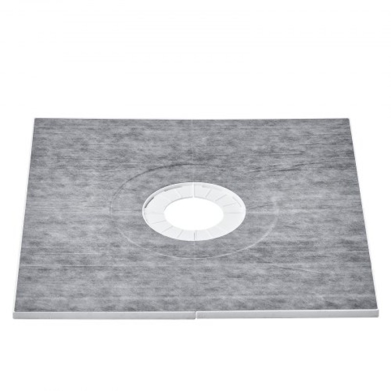 Κιτ ντουζιέρας VEVOR, Κιτ ντους 914x914mm με κεντρική αποχέτευση 160mm, Ελαφρύ κιτ εγκατάστασης ντους EPS με 2 αδιάβροχα πανιά, μπαστούνια ντους Slope Sticks Κατάλληλα για μπάνιο