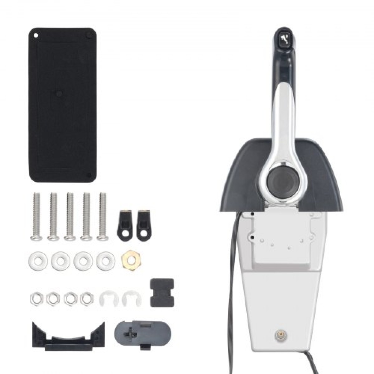 VEVOR Boat Throttle Control, 704-48205-P1 Top-Mounted Outboard Remote Control Box για Yamaha 4-stroke, θαλάσσιο κιβώτιο ελέγχου γκαζιού με διακόπτη Power Trim και πλεξούδα 4,6 ft με υποδοχή 5 ακίδων
