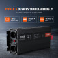 VEVOR Modified Sine Wave Inverter, 3000 Watt, DC 12V to AC 230V LCD Μετατροπέας ισχύος με 3 πρίζες AC 2 θύρα USB 1 θύρα Type-C 10 ανταλλακτικές ασφάλειες, για μεγάλο οικιακό εξοπλισμό, με πιστοποίηση CE FCC