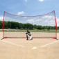 VEVOR Barricade Backstop Net, αθλητικό δίχτυ 20x10 ft με μπάλα, φορητός εξοπλισμός εξάσκησης με τσάντα μεταφοράς, οθόνη προστασίας για προπόνηση ποδοσφαίρου λακρός ποδοσφαίρου Baseball για χόκεϊ στο πίσω μέρος