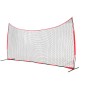 VEVOR Barricade Backstop Net, αθλητικό δίχτυ 20x10 ft με μπάλα, φορητός εξοπλισμός εξάσκησης με τσάντα μεταφοράς, οθόνη προστασίας για προπόνηση ποδοσφαίρου λακρός ποδοσφαίρου Baseball για χόκεϊ στο πίσω μέρος