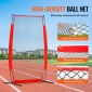 VEVOR I Screen Baseball για Batting Cage, 7x4 ft Baseball & Softball Screen Safety, Body Protector Φορητή οθόνη κτυπήματος με Carry Bag & Ground Stakes, Baseball Pitching Net for Pitchers Protection
