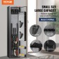 VEVOR 5 Rifles Gun χρηματοκιβώτιο, θυρίδα ασφαλείας τουφεκιού με κλειδαριά δακτυλικών αποτυπωμάτων, ντουλάπι αποθήκευσης όπλων γρήγορης πρόσβασης για κυνηγετικά όπλα με αφαιρούμενο ράφι, ράφι πιστολιού, κουτί αποθήκευσης πυρομαχικών για το σπίτι Long Gun 