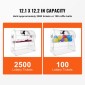 VEVOR Acrylic Raffle Drum, Χωράει 2500 εισιτήρια ή 100 μπάλες λοταρίας, επαγγελματικό κλωβό λοταρίας με 2 κλειδιά, διαφανές σχέδιο λοταρίας, κουτί λαχείων για παιχνίδια λοταρίας Bingo