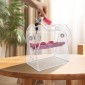 VEVOR Acrylic Raffle Drum, Χωράει 2500 εισιτήρια ή 100 μπάλες λοταρίας, επαγγελματικό κλωβό λοταρίας με 2 κλειδιά, διαφανές σχέδιο λοταρίας, κουτί λαχείων για παιχνίδια λοταρίας Bingo