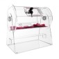 VEVOR Acrylic Raffle Drum, Χωράει 2500 εισιτήρια ή 100 μπάλες λοταρίας, επαγγελματικό κλωβό λοταρίας με 2 κλειδιά, διαφανές σχέδιο λοταρίας, κουτί λαχείων για παιχνίδια λοταρίας Bingo
