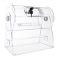 VEVOR Acrylic Raffle Drum, Χωράει 2500 εισιτήρια ή 100 μπάλες λοταρίας, επαγγελματικό κλωβό λοταρίας με 2 κλειδιά, διαφανές σχέδιο λοταρίας, κουτί λαχείων για παιχνίδια λοταρίας Bingo
