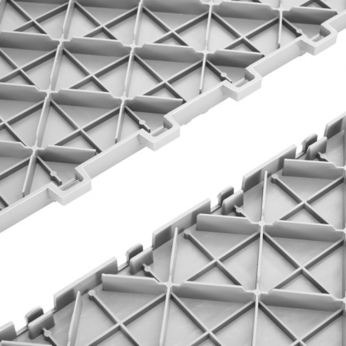 VEVOR Πλακάκια γκαράζ Interlocking, 12 x 12 x 0,53 ιντσών 25 Pack Πλακάκια δαπέδου γκαράζ, αντιολισθητικά πλακάκια δαπέδου γκαράζ διπλής όψης, για γκαράζ, υπόγεια, επισκευαστήρια, ασήμι