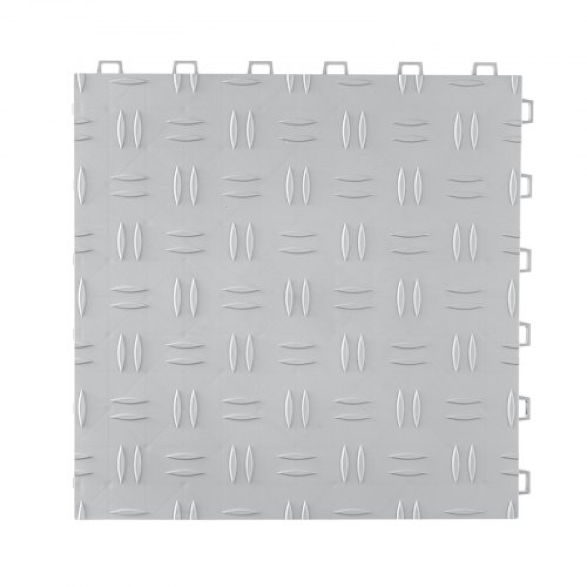 VEVOR Πλακάκια γκαράζ Interlocking, 12 x 12 x 0,53 ιντσών 25 Pack Πλακάκια δαπέδου γκαράζ, αντιολισθητικά πλακάκια δαπέδου γκαράζ διπλής όψης, για γκαράζ, υπόγεια, επισκευαστήρια, ασήμι