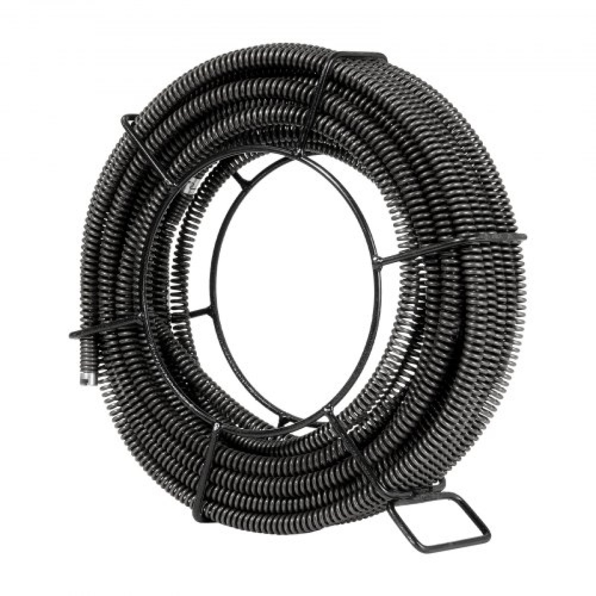 VEVOR Sectional Drain Cable Cleaning Cable 66FT/20,1 m x 5/8In/1,6 cm & 7 Cutters for 0,8"-3,9"/2-10 cm Pipes