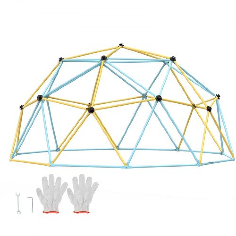 VEVOR Climbing Dome, 12FT Geometric Dome Climber Play Center για παιδιά 3 έως 10 ετών, Jungle Gym Supports 750LBS and Easy Assembly, with Climbing Grip, Outdoor Backyard Play Equipment for Children