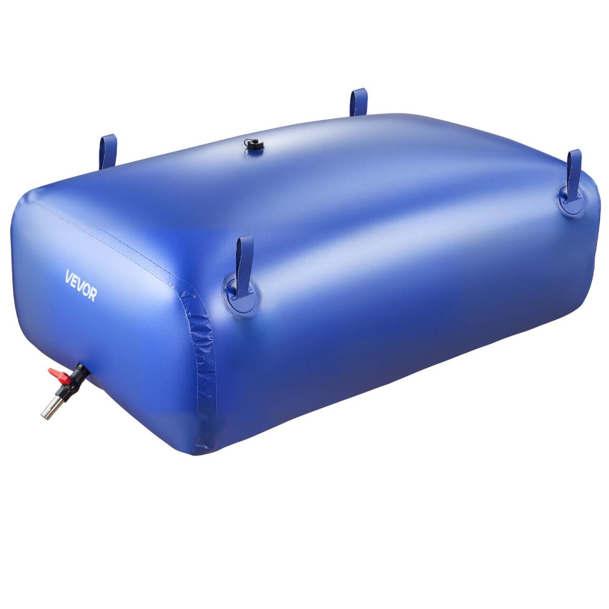 VEVOR Water Storage Bladder, 540L φορητή & πτυσσόμενη τσάντα αποθήκευσης νερού, ανθεκτική στη φθορά 1000D PVC τσάντα μαλακών νερών, στεγανά δοχεία κάμπινγκ για άρδευση κήπου RV έκτακτης ανάγκης, μπλε