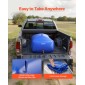 VEVOR Water Storage Bladder, 540L φορητή & πτυσσόμενη τσάντα αποθήκευσης νερού, ανθεκτική στη φθορά 1000D PVC τσάντα μαλακών νερών, στεγανά δοχεία κάμπινγκ για άρδευση κήπου RV έκτακτης ανάγκης, μπλε