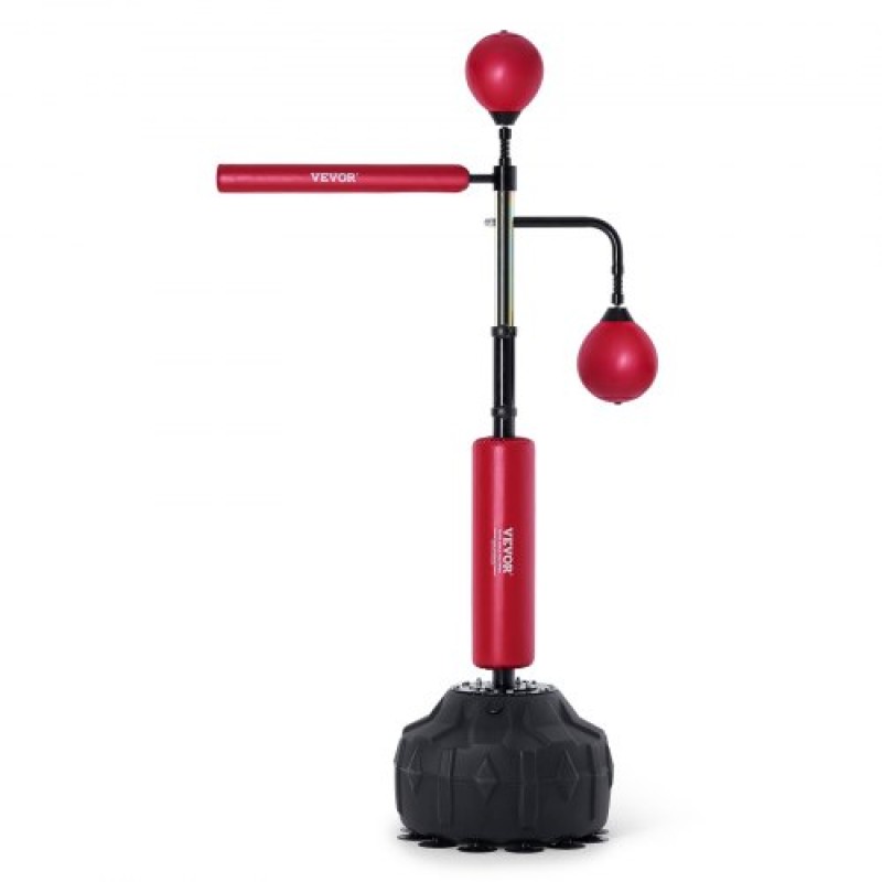 VEVOR Boxing Speed ​​Trainer, Punching Bag με βάση, Reflex Boxing Bag για εφήβους και ενήλικες, ρυθμιζόμενο ύψος σετ τσάντα φόρτισης ελεύθερης στάσης με γάντια, τσάντα ταχύτητας προπόνησης για προπόνηση στο σπίτι, κόκκινο