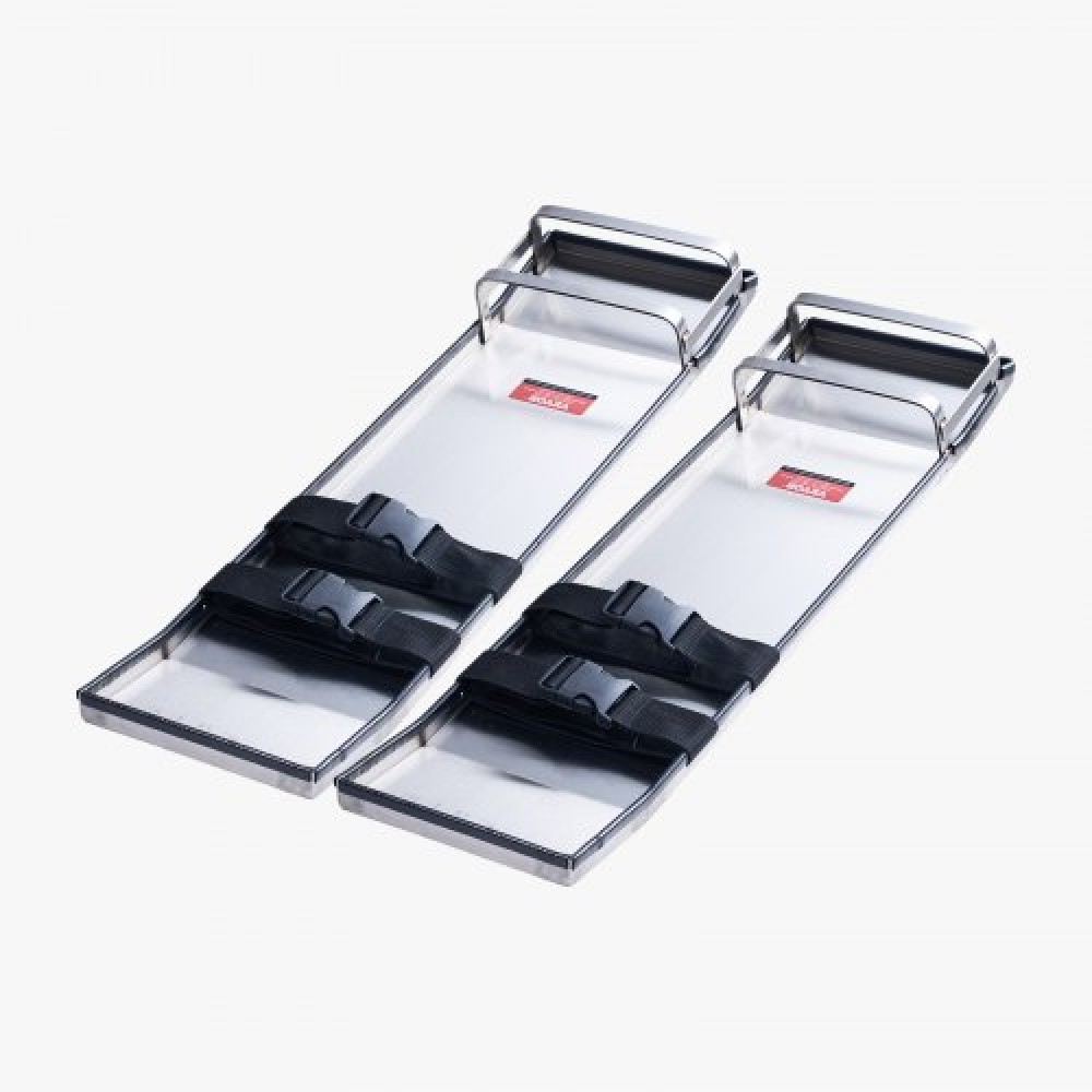 VEVOR Concrete Knee Boards από ανοξείδωτο χάλυβα, 28'' x 8'' Concrete Sliders, Knee Boards for Concrete, Concrete Knee Pads Pair Moving Sliders, με ιμάντες σανίδας για τσιμέντο και φινίρισμα από σκυρόδεμα