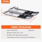 VEVOR Concrete Knee Boards από ανοξείδωτο χάλυβα, 28'' x 8'' Concrete Sliders, Knee Boards for Concrete, Concrete Knee Pads Pair Moving Sliders, με ιμάντες σανίδας για τσιμέντο και φινίρισμα από σκυρόδεμα