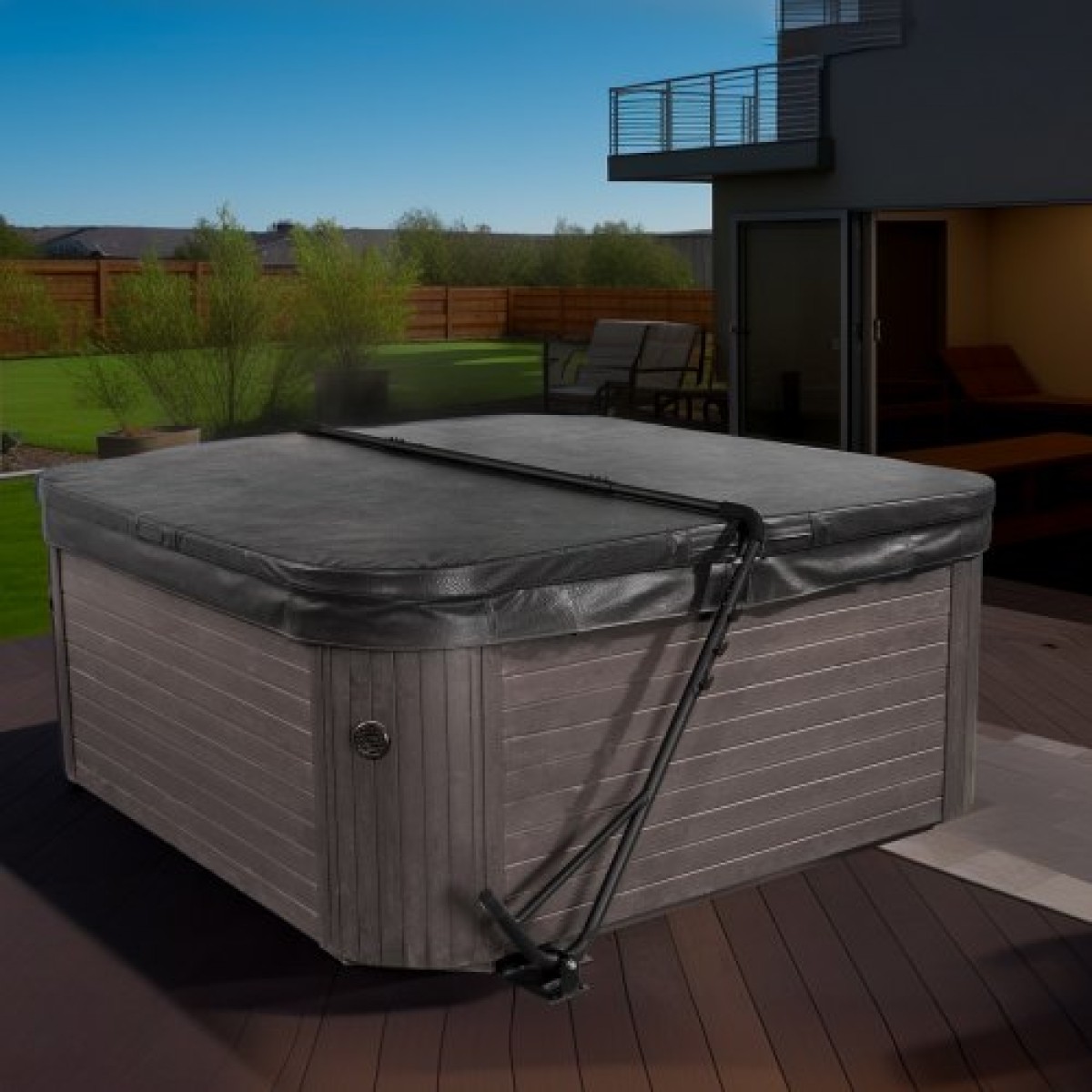 VEVOR Hot Tub Cover Lift, Spa Cover Lift, Ύψος 800 - 1050 mm Πλάτος 1450 - 2350 mm Ρυθμιζόμενο, Τοποθετημένο από κάτω και στις δύο πλευρές, Κατάλληλο για διάφορα μεγέθη ορθογώνιων μπανιέρων, υδρομασάζ, σπα
