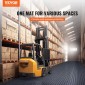 VEVOR Πλακάκια γκαράζ Interlocking, 12 x 12 x 0,53 ιντσών 50 Pack Πλακάκια δαπέδου γκαράζ, αντιολισθητικά πλακάκια δαπέδου γκαράζ διπλής όψης, για γκαράζ, υπόγεια, επισκευαστήρια, γκρι γραφίτη