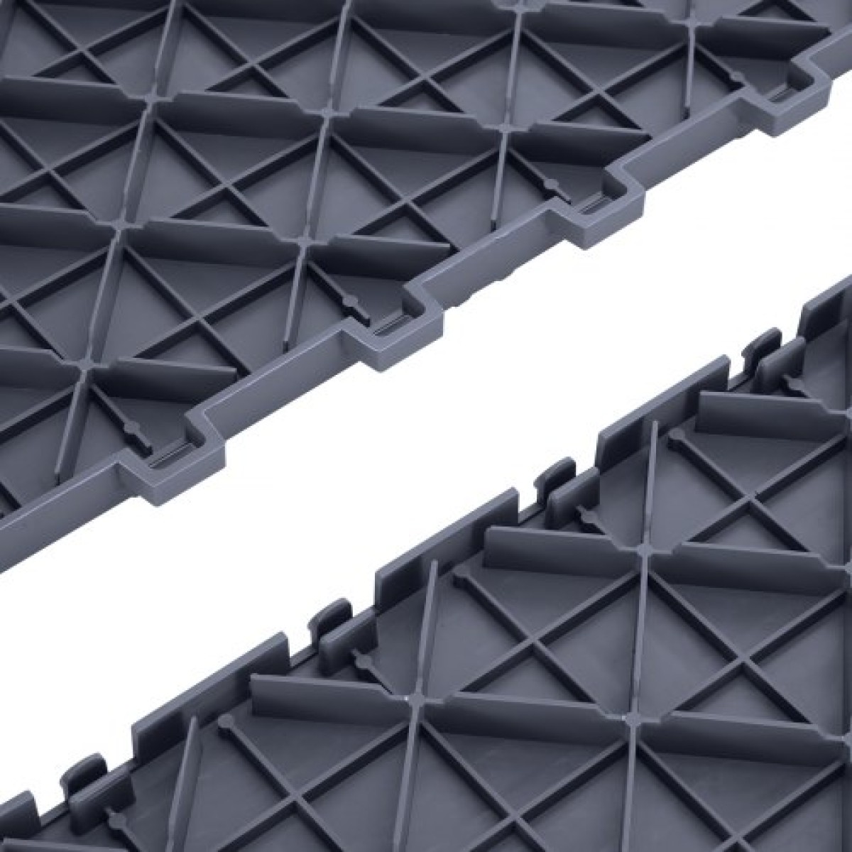 VEVOR Πλακάκια γκαράζ Interlocking, 12 x 12 x 0,53 ιντσών 50 Pack Πλακάκια δαπέδου γκαράζ, αντιολισθητικά πλακάκια δαπέδου γκαράζ διπλής όψης, για γκαράζ, υπόγεια, επισκευαστήρια, γκρι γραφίτη