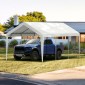 Ανταλλακτικό κάλυμμα κουβούκλιο VEVOR Carport 6100 x 3040 mm, προστατευτικό κάλυμμα σκηνών γκαράζ βαρέως τύπου αδιάβροχο & προστατευμένο από την υπεριώδη ακτινοβολία, Εύκολη εγκατάσταση με μπάντζες μπάλας, Λευκό (Μόνο επάνω κάλυμμα, Δεν περιλαμβάνεται