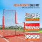 VEVOR L Screen Baseball για Batting Cage, 7x7 ft Baseball & Softball Screen Safety, Body Protector Φορητή οθόνη κτύπημα με τσάντα μεταφοράς & πασσάλους εδάφους, δίχτυ μπέιζμπολ για προστασία pitchers