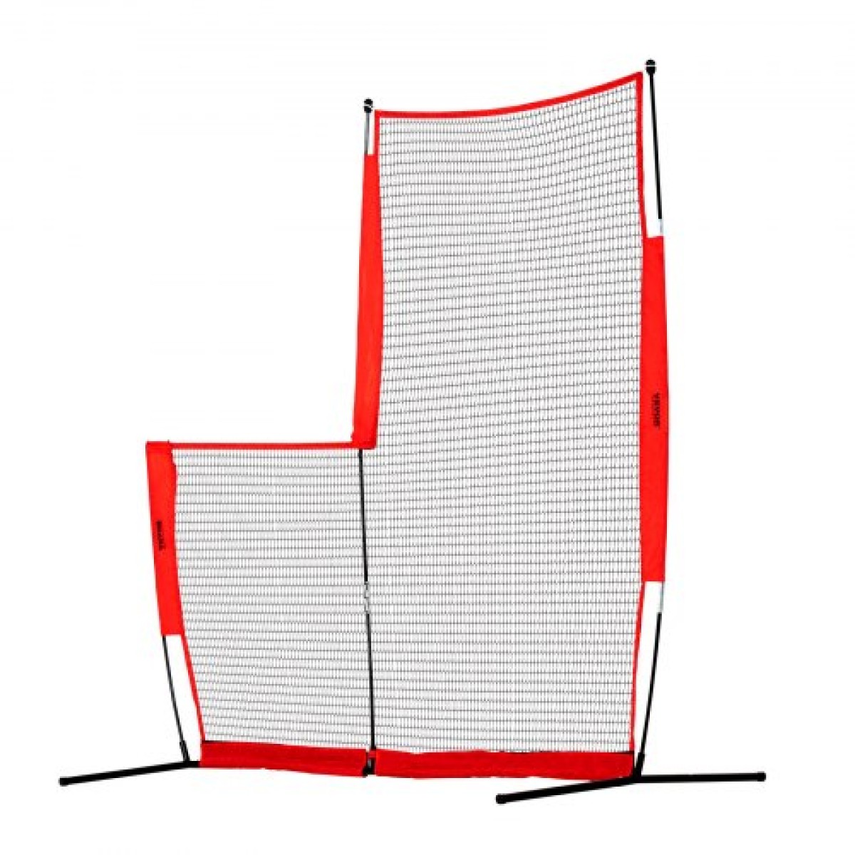 VEVOR L Screen Baseball για Batting Cage, 7x7 ft Baseball & Softball Screen Safety, Body Protector Φορητή οθόνη κτύπημα με τσάντα μεταφοράς & πασσάλους εδάφους, δίχτυ μπέιζμπολ για προστασία pitchers