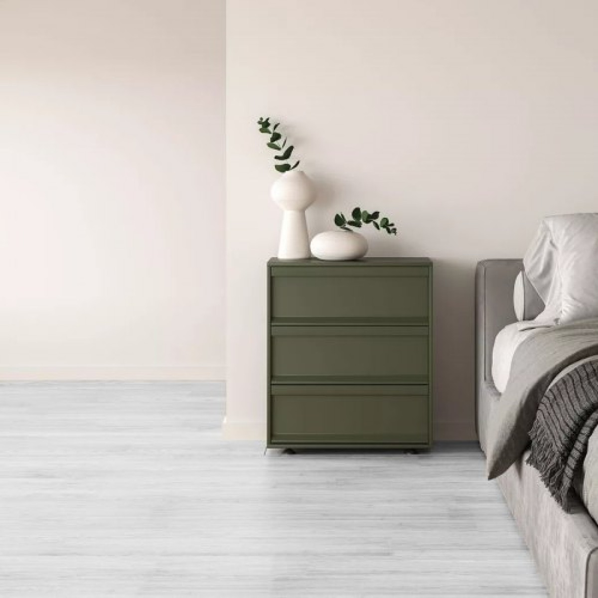 VEVOR Αυτοκόλλητα πλακάκια δαπέδου βινυλίου 36 x 6 ιντσών, 36 πλακάκια πάχους 2,5 mm, ξεφλούδισμα και ραβδί, ανοιχτό γκρι ξύλινο δάπεδο DIY για κουζίνα, τραπεζαρία, υπνοδωμάτια και μπάνια, Εύκολη διακόσμηση σπιτιού