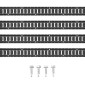 VEVOR E Track Tie Down Rail Kit, 5' Steel Rails, 4 Pack, Secure Cargo & Heavy Loads έως 2000 lbs, Heavy Duty Etrack Rails με βίδες για γκαράζ, φορτηγά, τρέιλερ, δέσιμο μοτοσυκλετών, βάσεις ATV