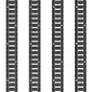 VEVOR E Track Tie Down Rail Kit, 5' Steel Rails, 4 Pack, Secure Cargo & Heavy Loads έως 2000 lbs, Heavy Duty Etrack Rails με βίδες για γκαράζ, φορτηγά, τρέιλερ, δέσιμο μοτοσυκλετών, βάσεις ATV
