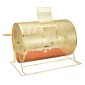 VEVOR Raffle Drum, 14,8 x Ø21,26 ιντσών με μπρούτζο επιμεταλλωμένο κλωβό λοταρίας, χωράει 10000 εισιτήρια ή 300 μπάλες πινγκ πονγκ, μεταλλικό σχέδιο λοταρίας με ξύλινη περιστροφική λαβή, για ψηφοδέλτιο Bingo