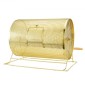 VEVOR Raffle Drum, 14,8 x Ø21,26 ιντσών με μπρούτζο επιμεταλλωμένο κλωβό λοταρίας, χωράει 10000 εισιτήρια ή 300 μπάλες πινγκ πονγκ, μεταλλικό σχέδιο λοταρίας με ξύλινη περιστροφική λαβή, για ψηφοδέλτιο Bingo