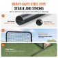 VEVOR I Screen Baseball για Batting Cage, 7x4 ft Baseball Softball Screen Safety, Body Protector Φορητή οθόνη κτύπημα με τσάντα μεταφοράς και πάσσαλοι εδάφους, Heavy Duty Pitching Net for Pitchers Protection