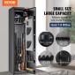 VEVOR 5 Rifles Gun Safe, Rifle Safe με δακτυλικό αποτύπωμα & ψηφιακή κλειδαριά, ντουλάπι αποθήκευσης όπλων με ενσωματωμένο ντουλάπι αποθήκευσης, αφαιρούμενο ράφι αποθήκευσης για το σπίτι Long Gun και πιστόλια