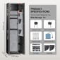VEVOR 5 Rifles Gun Safe, Rifle Safe με δακτυλικό αποτύπωμα & ψηφιακή κλειδαριά, ντουλάπι αποθήκευσης όπλων με ενσωματωμένο ντουλάπι αποθήκευσης, αφαιρούμενο ράφι αποθήκευσης για το σπίτι Long Gun και πιστόλια