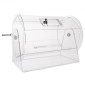 VEVOR Acrylic Raffle Drum, Χωράει 10000 Tickets ή 300 Raffle Balls, Professional Raffle Ticket Spinning Cage with 2 Keys, Transparent Lottery Spinning Drawing, Raffle Ticket Box for Games Lottery Bing