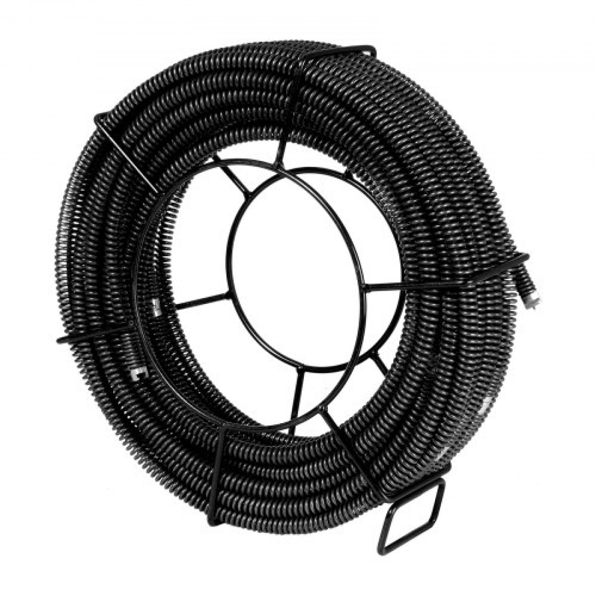 VEVOR Sectional Drain Cable Cleaning Cable 100FT/30,5 m x 5/8In/1,6 cm & 7 Cutters for 0,8"-3,9"/2-10 cm Pipes