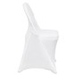Πτυσσόμενα καλύμματα καρέκλας VEVOR Stretch Spandex, Universal Εφαρμοσμένο κάλυμμα καρέκλας, Αφαιρούμενα πλενόμενα προστατευτικά καλύμματα, για γάμους, διακοπές, συμπόσιο, πάρτι, γιορτή, δείπνο (100 τμχ Λευκό)
