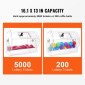 VEVOR Acrylic Raffle Drum, Χωράει 5000 Tickets ή 200 Raffle Balls, Professional Raffle Ticket Spinning Cage with 2 Keys, Transparent Lottery Spinning Drawing, Raffle Ticket Box for Lottery Games Bingo