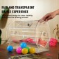 VEVOR Acrylic Raffle Drum, Χωράει 5000 Tickets ή 200 Raffle Balls, Professional Raffle Ticket Spinning Cage with 2 Keys, Transparent Lottery Spinning Drawing, Raffle Ticket Box for Lottery Games Bingo