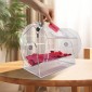 VEVOR Acrylic Raffle Drum, Χωράει 5000 Tickets ή 200 Raffle Balls, Professional Raffle Ticket Spinning Cage with 2 Keys, Transparent Lottery Spinning Drawing, Raffle Ticket Box for Lottery Games Bingo