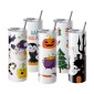 VEVOR 8 Pack Straight Sublimation Tumblers, 591,5 ml Blank Tumbler Bulk, από ανοξείδωτο χάλυβα διπλού τοιχώματος ποτηράκια με καλαμάκι, καπάκι, βούρτσα, βάση, συρρικνωμένο περιτύλιγμα, κουτί δώρου, για πίεση θερμότητας και μεταφορά θερμότητας