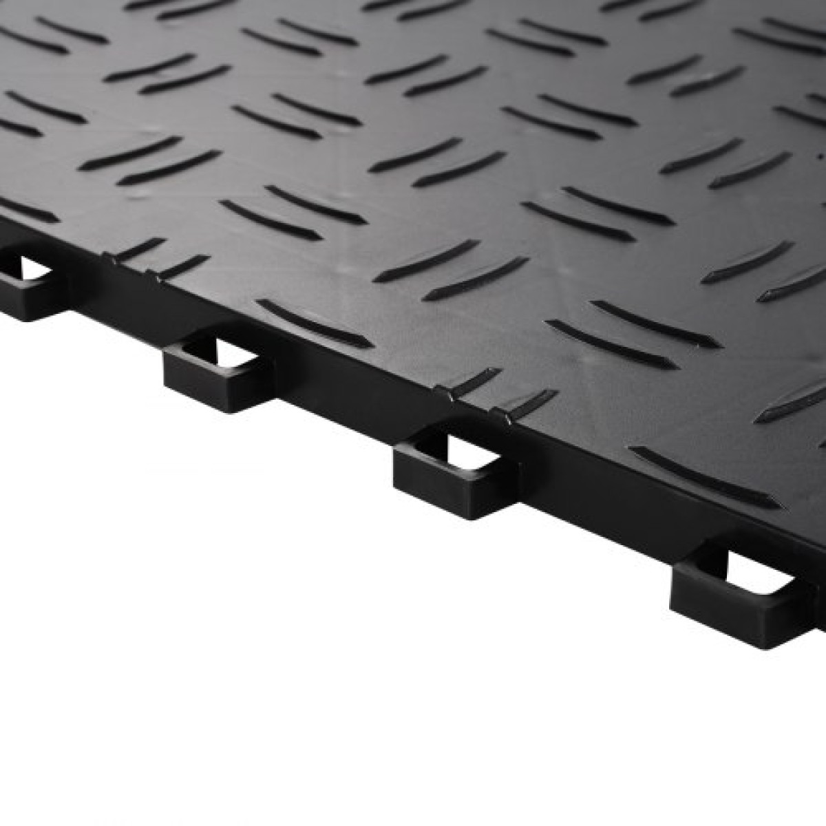 VEVOR Πλακάκια γκαράζ Interlocking, 12 x 12 x 0,53 ιντσών 25 Pack Πλακάκια δαπέδου γκαράζ, Αντιολισθητικά πλακάκια δαπέδου γκαράζ διπλής όψης, για γκαράζ, υπόγεια, επισκευαστήρια, μαύρο