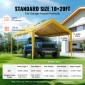 Ανταλλακτικό κάλυμμα κουβούκλιο VEVOR Carport 10 x 20 ft, προστατευτικό κάλυμμα για σκηνή γκαράζ βαρέως τύπου αδιάβροχο και προστασία από την υπεριώδη ακτινοβολία, Εύκολη εγκατάσταση με μπάντζες μπάλας, μπεζ (Μόνο επάνω κάλυμμα, δεν περιλαμβάνεται πλαίσιο