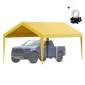 Ανταλλακτικό κάλυμμα κουβούκλιο VEVOR Carport 10 x 20 ft, προστατευτικό κάλυμμα για σκηνή γκαράζ βαρέως τύπου αδιάβροχο και προστασία από την υπεριώδη ακτινοβολία, Εύκολη εγκατάσταση με μπάντζες μπάλας, μπεζ (Μόνο επάνω κάλυμμα, δεν περιλαμβάνεται πλαίσιο