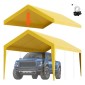 Ανταλλακτικό κάλυμμα κουβούκλιο VEVOR Carport 10 x 20 ft, προστατευτικό κάλυμμα για σκηνή γκαράζ βαρέως τύπου αδιάβροχο και προστασία από την υπεριώδη ακτινοβολία, Εύκολη εγκατάσταση με μπάντζες μπάλας, μπεζ (Μόνο επάνω κάλυμμα, δεν περιλαμβάνεται πλαίσιο