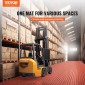 VEVOR Πλακάκια γκαράζ Interlocking, 12 x 12 x 0,53 ιντσών 50 Pack Πλακάκια δαπέδου γκαράζ, αντιολισθητικά πλακάκια δαπέδου γκαράζ διπλής όψης, για γκαράζ, υπόγεια, επισκευαστήρια, κόκκινο