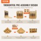VEVOR Far Infrared Wood Sauna, Room Home Sauna Spa για 3 έως 4 Άτομα, Χαμηλή EMF Far Infrared Ξύλινη Σάουνα με σκληρυμένη γυάλινη πόρτα & ηχεία Bluetooth & φώτα χρωμοθεραπείας, 2470W εσωτερικού χώρου